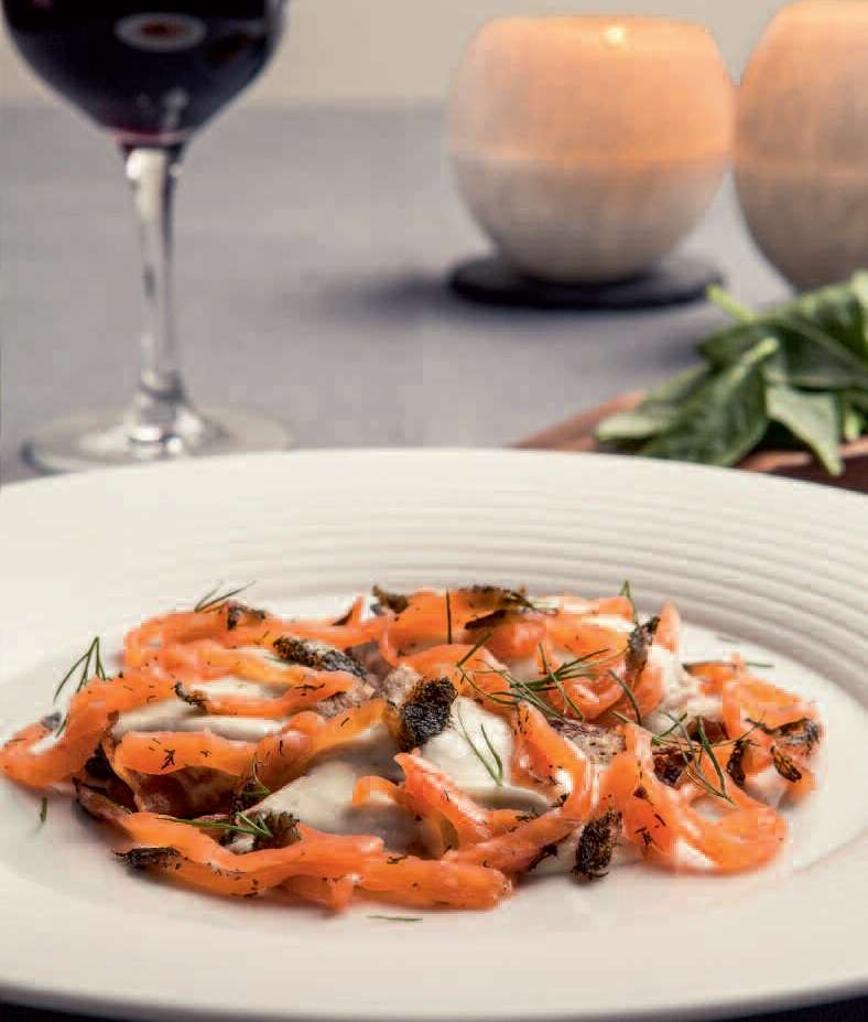 BALIK Overture Gravlax auf Kastanienmehl-Crêpes