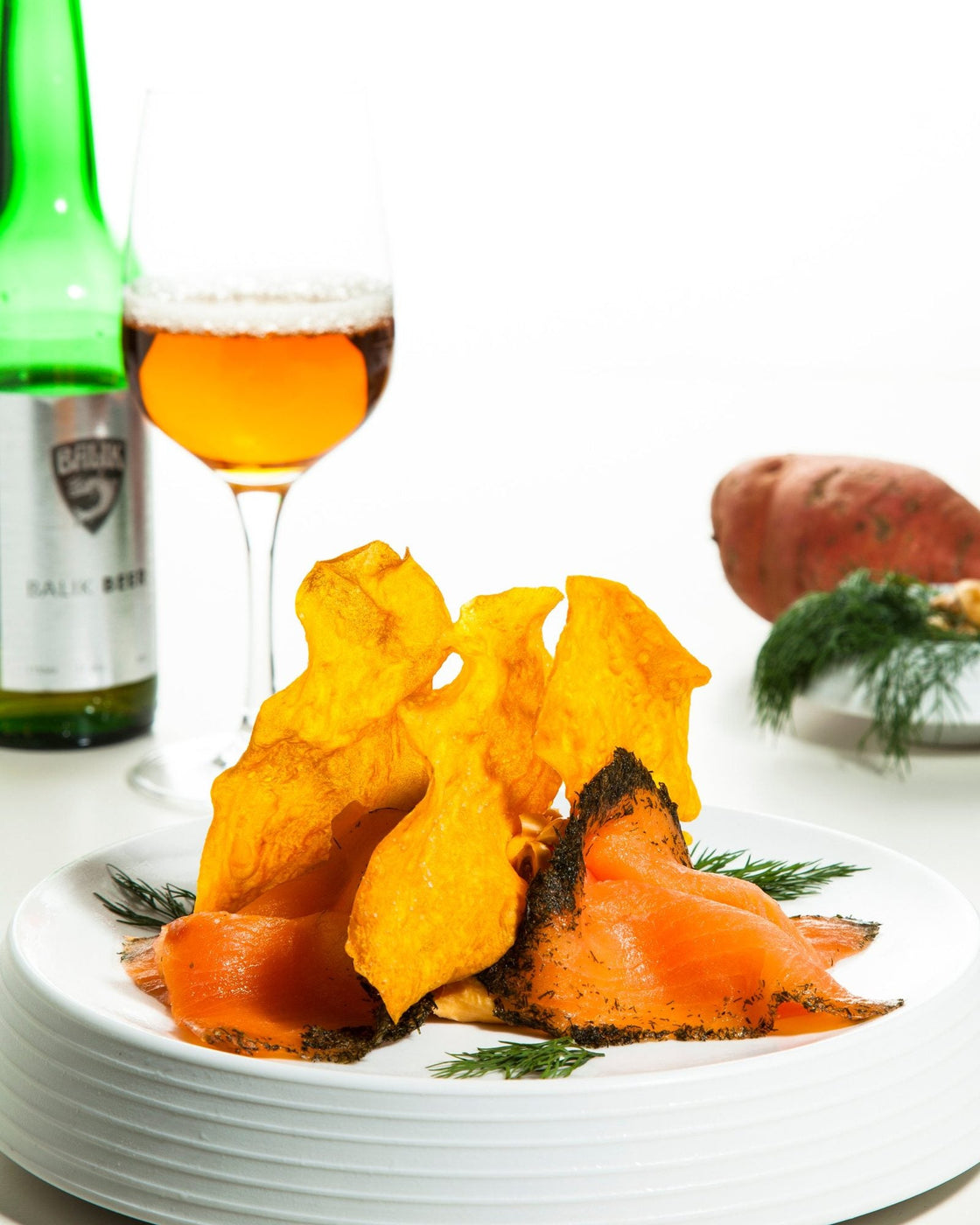 BALIK Gravlax mit Süsskartoffelpüree