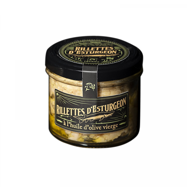 Sturgeon rillettes, virgin olive oil