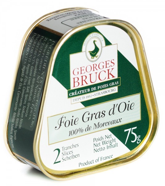 Whole goose liver 75g tin – "Bruck"